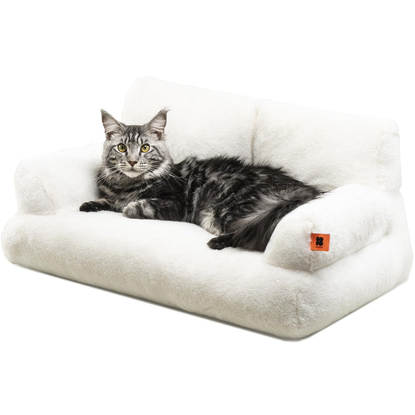 More Deals™ Snuggle Haven Plush Pet Sofa