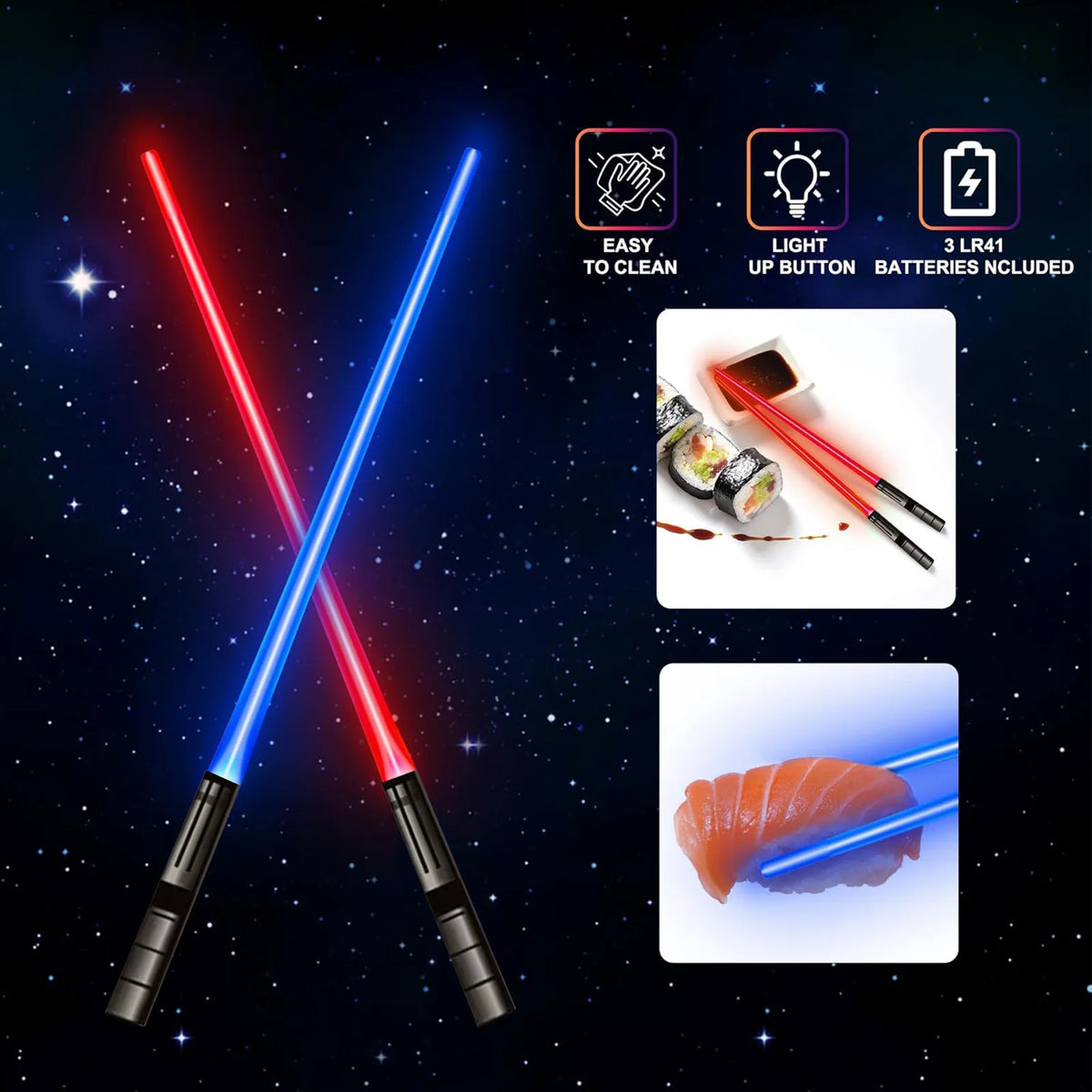 More Deals™ Pair of LED Chopsticks